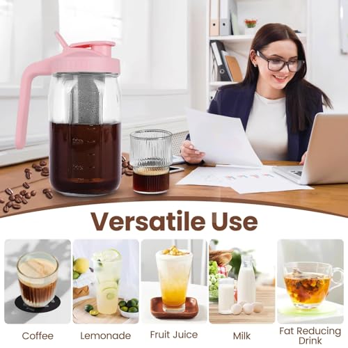 Cold Brew Coffee Maker (Pink / 32 Ounces)