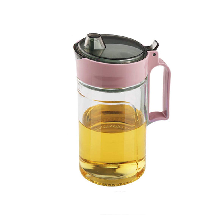 Oil Dispenser Vinegar Dispenser Maple Syrup Dispenser Glass Bottle Cruet No Drip Plastic Bottle Spout with Protective Cap drip Free Pour spout restarant 22Oz