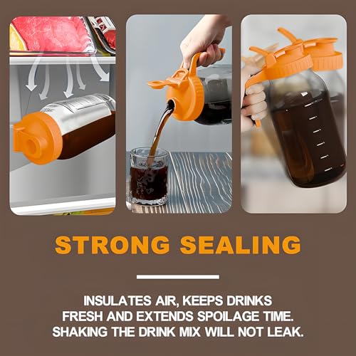 Cold Brew Coffee Maker (64 Ounces / Orange)