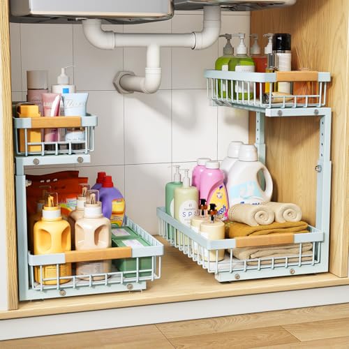Under Sink Organizer (Large-2-Pack / Blue)