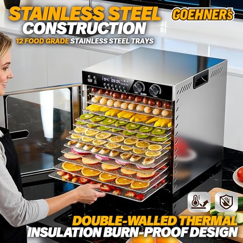 Commercial Large 12 Trays Food Dehydrator Machine