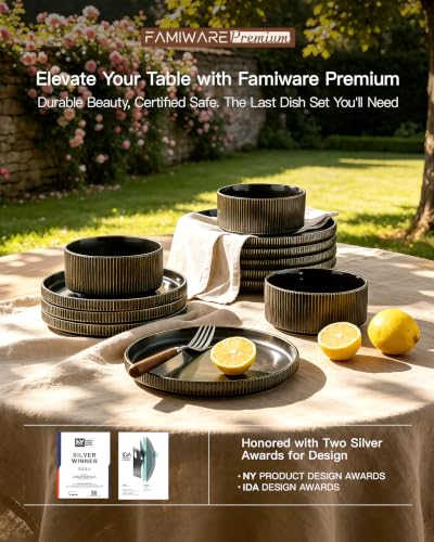 Stoneware Dinnerware Sets (24 Count)