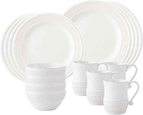 Juliska Le Panier 16pc Place Setting - Whitewash