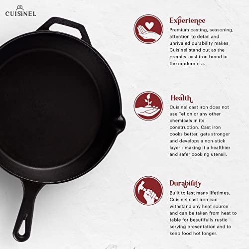 Cast Iron Skillet Set (8"+12")