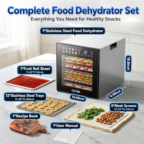 Food Dehydrator with 12 Trays (12 Count)