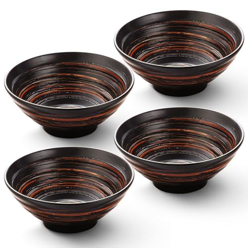 Ramen Bowl Set (Black - Set of 4)
