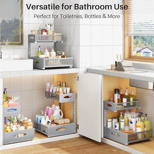 Under Sink Organizer (Grey / 1-Pack)