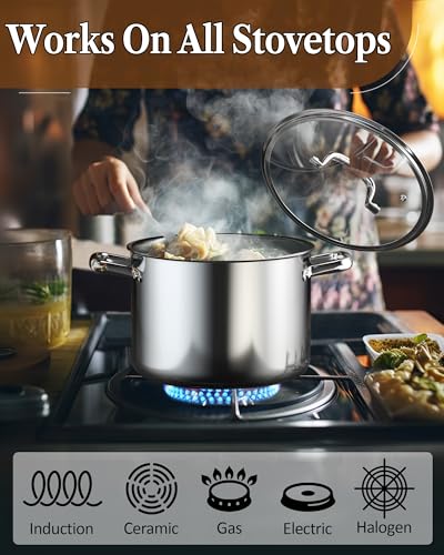 7-Piece Tri-Ply Clad Stainless Steel Cookware Pots & Pans Set
