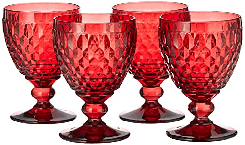 Boston Colored Red Wine Glass (4 Count)
