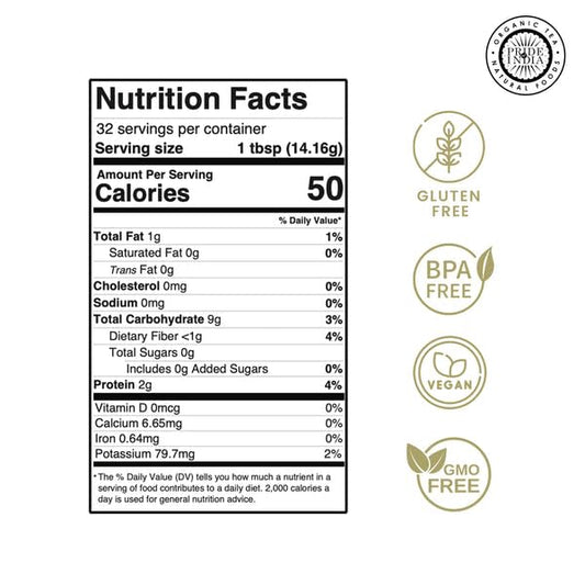 Pride of India - PACK of 6 - White Bolivian Quinoa Flour 1 lbs (454 gm) Nutty Earthy Taste Freshly Milled in Small Batches | Used for Baking Pizza Crust Thickening Agent Coating Cakes Pasta Porridge - Nestoria
