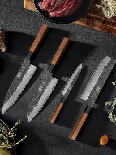 7 Pcs Knife Set with Magnetic Knife Block