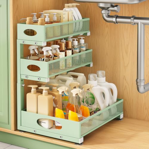 Under Sink Organizer 3 (1-Pack / Green)