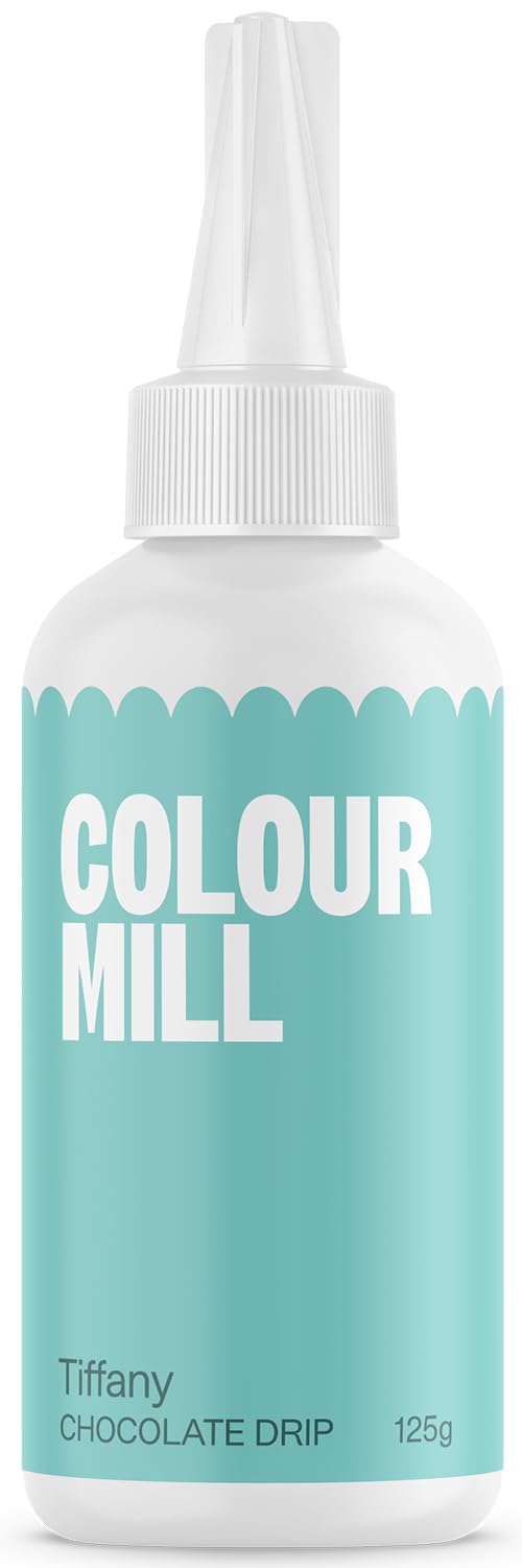 Colour Mill Chocolate Drip Easy-Melt Drizzle for Desserts, 125 Grams Tiffany - Nestoria
