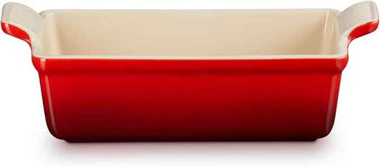 Le Creuset Stoneware Heritage Loaf Pan, 9" x 5" x 3" (1.5 qt.), Cerise