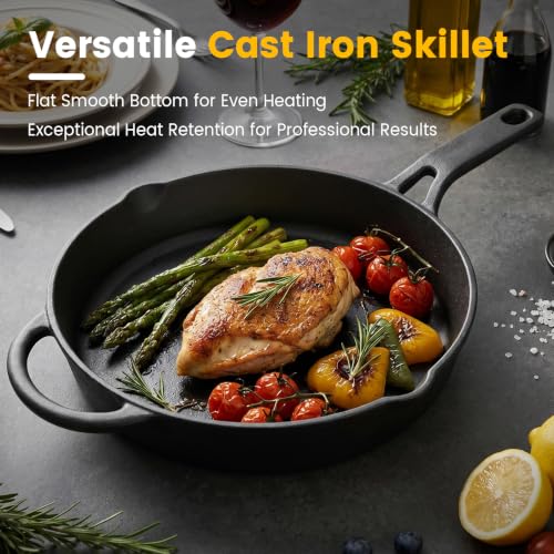 Cast Iron Skillet Set 10 Inch Pre