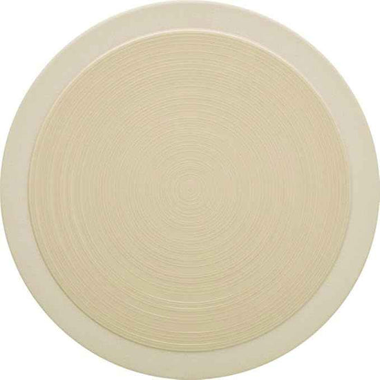DEGRENNE Bahia French Dinner Plate Set - Luxury Stoneware Dish Set for 4, Modern Ceramic Dishware for Kitchen, Made in France, Microwave Safe, Dishwasher Safe, 10” - Dune