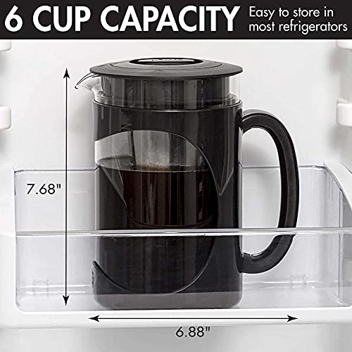 Burke Deluxe Cold Brew Iced Coffee Maker (1.6 Quart / Black)