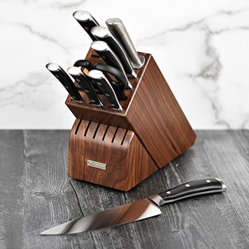 Wusthof Classic Ikon 10 Piece Knife Set with Walnut Block (10 Count)