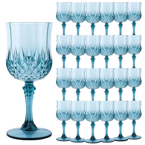 24Pack Plastic Wine Glasses (24 Count)