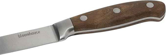 Bloomhouse 5 Inch German Steel Utility/Boning Knife W/Walnut Wood Forged Handle