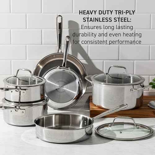 Pro Tri Ply Stainless Steel Sauté Pan with Lid (Sauté Pan / 3-Quart)