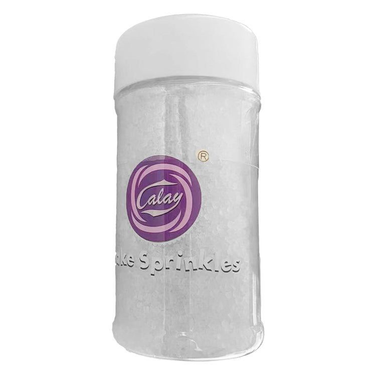 White Sanding Sugar for Baking Edible Sparkling Coarse Sugar Crystals Sprinkles for Baking Topping Cake Cookie Cupcake Topper Ice Cream Decoration Supplies 3.2 OZ (3.2 Ounce)