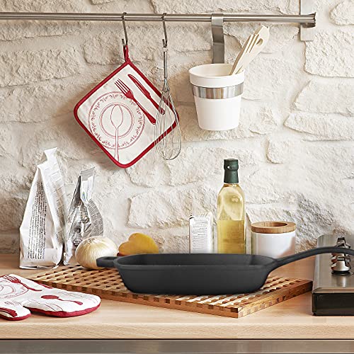 10.5 Inch Cast Iron Square Grill Pan (10.5" Square Grill Pan)