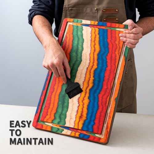 Wooden Cutting Board for Kitchen Meal Prep & Serving