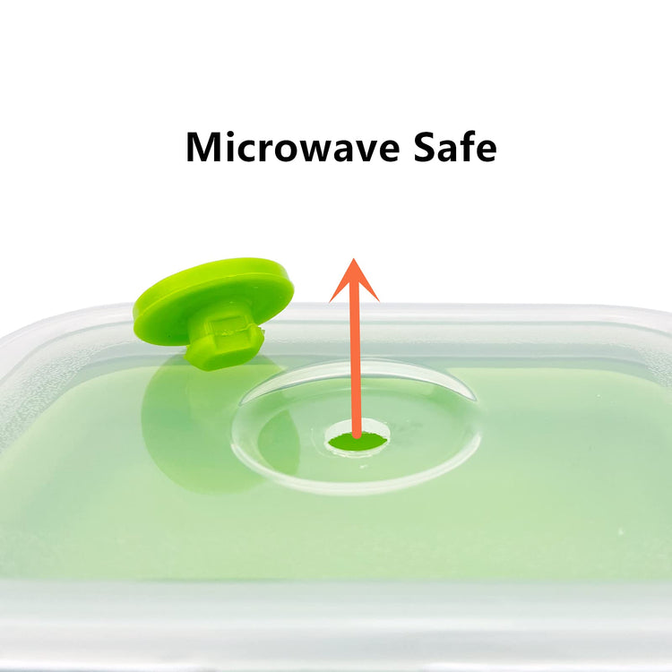 3piece Collapsible Food Storage Containers with Lids (3 Count)