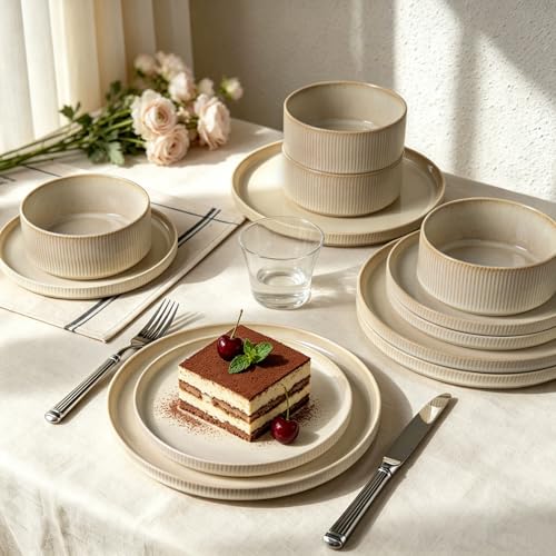 Stoneware Dinnerware Sets for 4 (12 Count)
