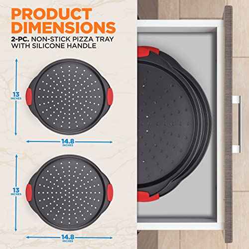 13 Inch Nonstick Pizza Tray Set of 20 Pcs