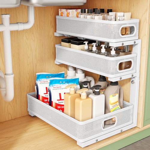 Under Sink Organizer (White / 1 Pack)