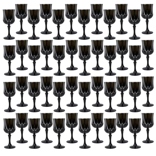 48Pack Plastic Wine Glasses (48 Count)