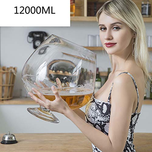 2000ml To 12000ml Super Big Crystal Glass Brandy Glasses Drink Snifters Bar Wine Surprised Drinkware