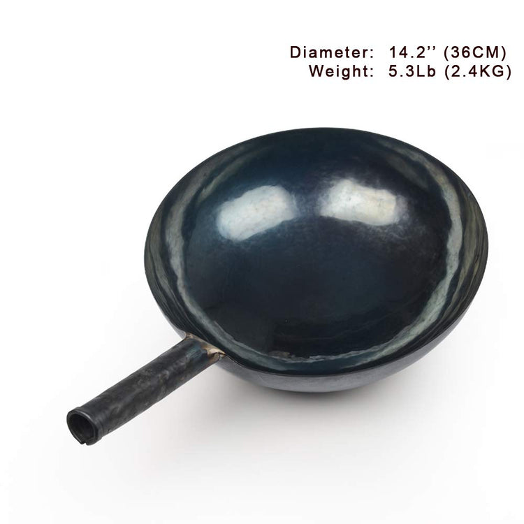 ZhenSanHuan Chinese Hand Hammered Iron Woks and Stir Fry Pans