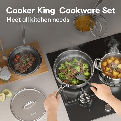 Hybrid Stainless Steel Cookware Set (8 Count)