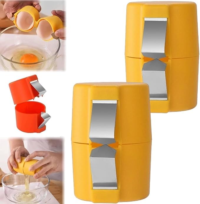 Egg Topper Cutter Tool Egg Cracker Tool Egg Shell Opener Hard Boiled Egg Peeler Egg Shell Opener for Hard Boiled Eggs Egg Cracker Tool For Eggs Kitchen Gadgets (2 Count)