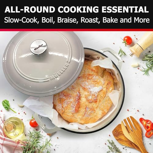 7.5 QT Enameled Cast Iron Dutch Oven
