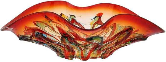 GlassOfVenice Murano Glass Mars Centerpiece Bowl