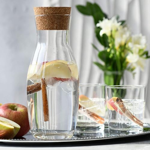 Water Carafe with Cork Stopper