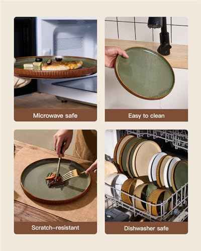 Stoneware Dinnerware Sets (24 Count)