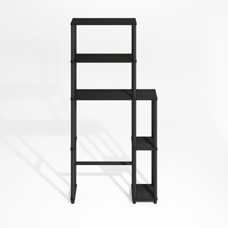 Turn-N-Tube Over The Toilet Storage, 5-Shelf Over The Toilet Organizer, Freestanding Space Saver Bathroom Shelf, for Bathroom Organizers and Storage, Black Espresso