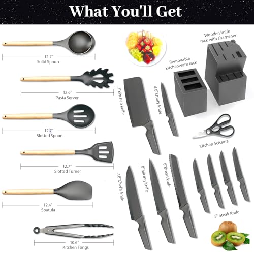 Kitchen Knife Set (Black)