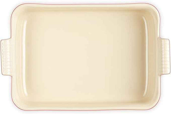 Le Creuset Stoneware Heritage Deep Rectangular Lasagna Dish, 6.75 qt., Cerise
