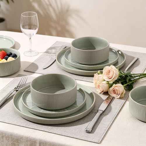 Stoneware Dinnerware Sets for 4 (12 Count)
