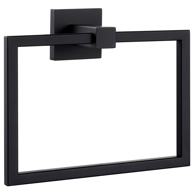 Matte Black Square Towel Holder for Bathroom