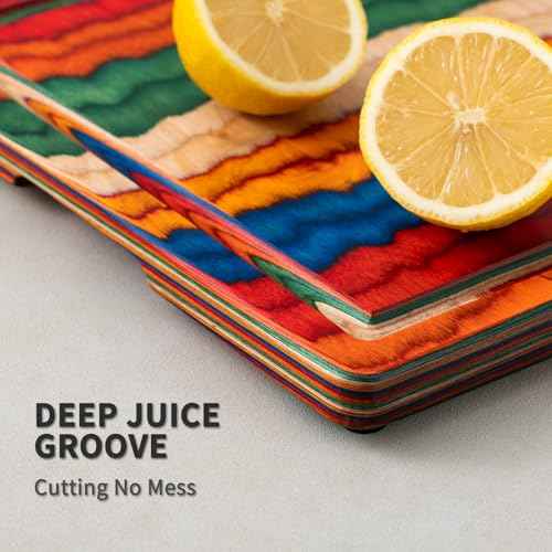 Wooden Cutting Board for Kitchen Meal Prep & Serving