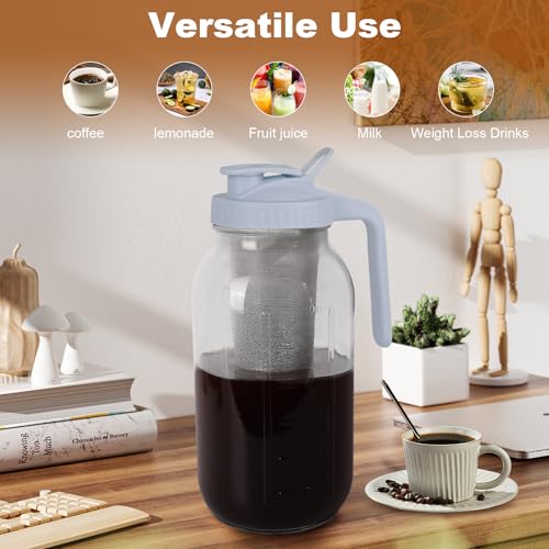 Cold Brew Coffee Maker (Gray / 64 Ounces)
