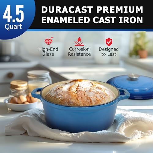4.5 QT Enameled Cast Iron Dutch Oven