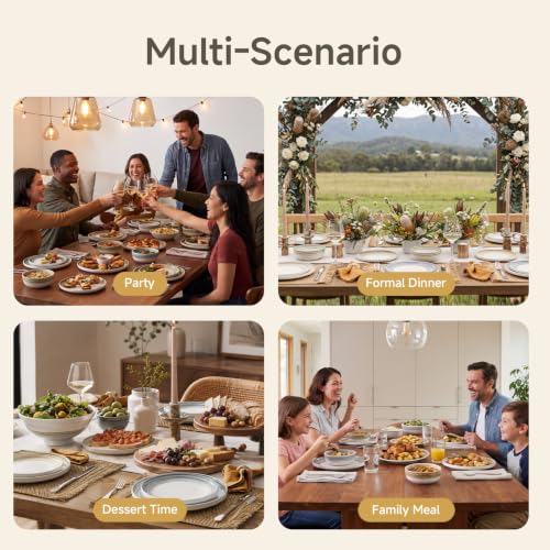 Stoneware Dinnerware Set (Blue / Service for 6-18Pcs)